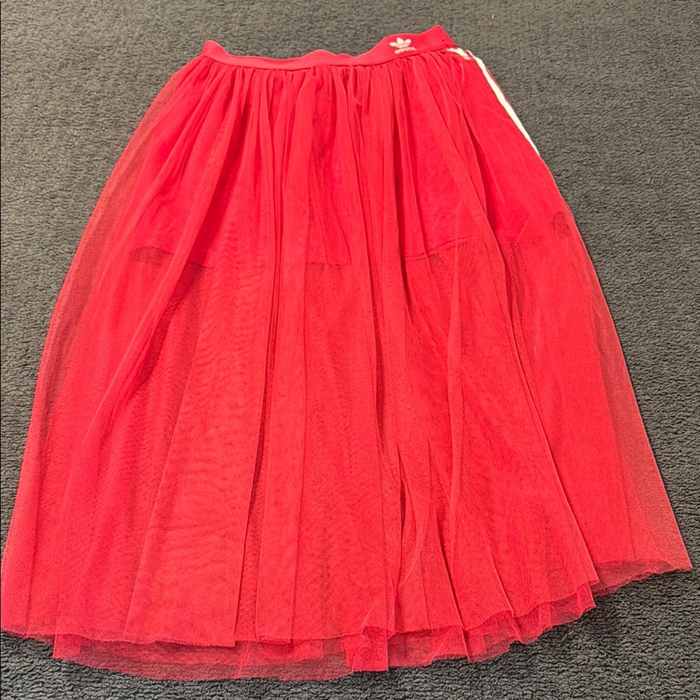 Adidas A-Line Tulle Midi Skirt
